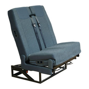 SK7 üléspad komplett készlet 95 cm, kárpit kétszínű világosszürke/antracit