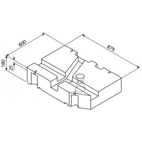 Friss- és szennyvíztartály VW T4 modellekhez 1990.07-es évjárattól