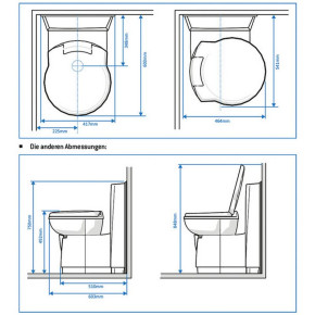 C262-CWE kazettás WC, elektromos öblítés, műanyag fehér